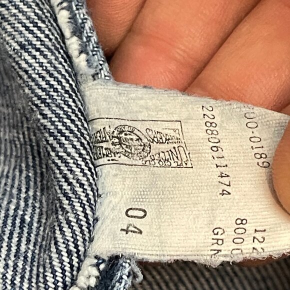 Lee Riders Vintage Men's Denim Straight Jeans Size 38x30 Union Made in the USA - Picture 10 of 13